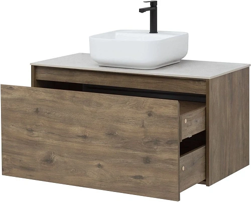 Тумба под раковину Aquanet Nova Lite 100 дуб рустикальный (1 ящик) 00249520 Тумба под раковину Aquanet Nova Lite 100 дуб рустикальный (1 ящик) 00249520