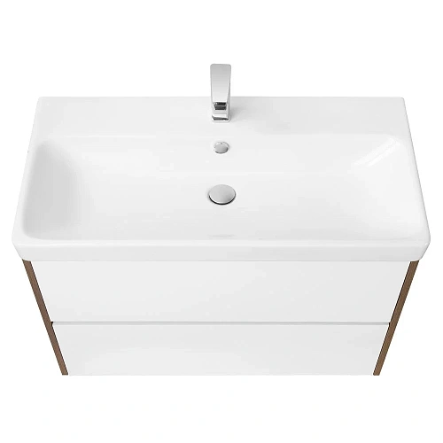 Тумба под раковину Aquaton Сканди 90 белая, дуб рустикальный 1A251901SDZ90 Тумба под раковину Aquaton Сканди 90 белая, дуб рустикальный 1A251901SDZ90