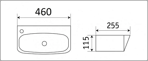 Раковина CeramaLux 9055 Раковина CeramaLux 9055