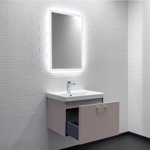 Тумба с раковиной Comforty Ангара-60П 00-00021034 дуб латте раковина 4460 Тумба с раковиной Comforty Ангара-60П 00-00021034 дуб латте раковина 4460