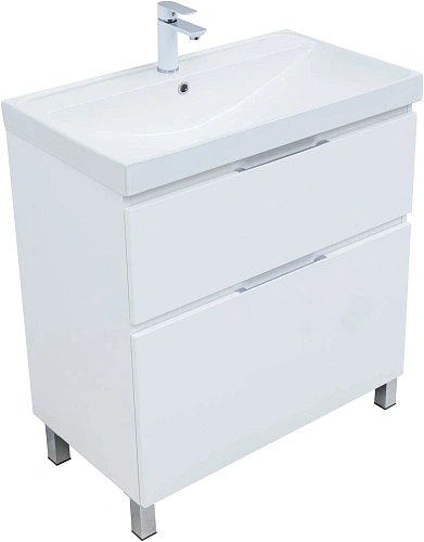 Тумба под раковину Aquanet Алвита New 80 00344134 напольная, белый матовый Тумба под раковину Aquanet Алвита New 80 00344134 напольная, белый матовый