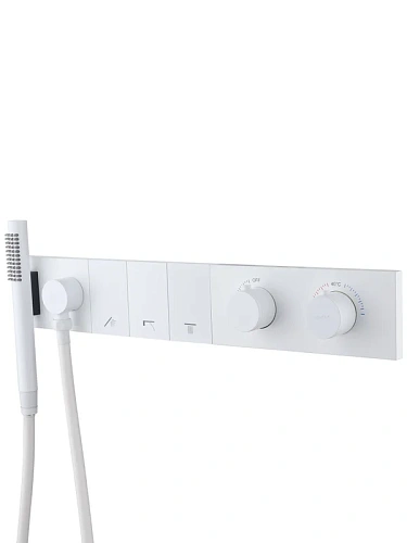 Смеситель для ванны Boheme ZODIAC THERMO 133-SYS-MW MATT WHITE Смеситель для ванны Boheme ZODIAC THERMO 133-SYS-MW MATT WHITE