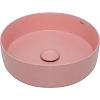 Раковина AQUAme AQM5012 накладная круглая, цвет розовый матовый 355x355x120 AQM5012MP