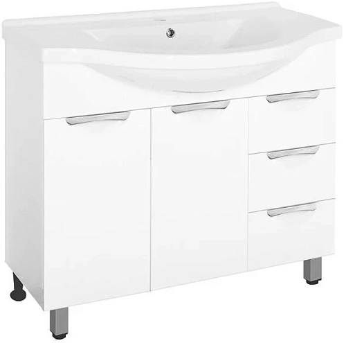 Тумба под раковину Style Line Жасмин 100 (3 ящ.) ЛС-00000585 Тумба под раковину Style Line Жасмин 100 (3 ящ.) ЛС-00000585