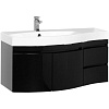 Картинка анонса товара «тумба с раковиной aquanet опера 115 l черный (2 дверцы 2 ящика) 00169612+00169398»
