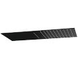 Детальная картинка товара «верхний душ remer 350ufcanox настенный 50x25 см, черный матовый»