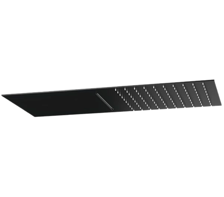 Верхний душ Remer 350UFCANOX настенный 50x25 см, черный матовый