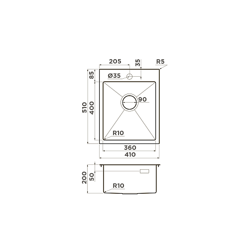 Кухонная мойка Omoikiri Akisame 41-LG нерж.сталь/светлое золото 4973080 Кухонная мойка Omoikiri Akisame 41-LG нерж.сталь/светлое золото 4973080