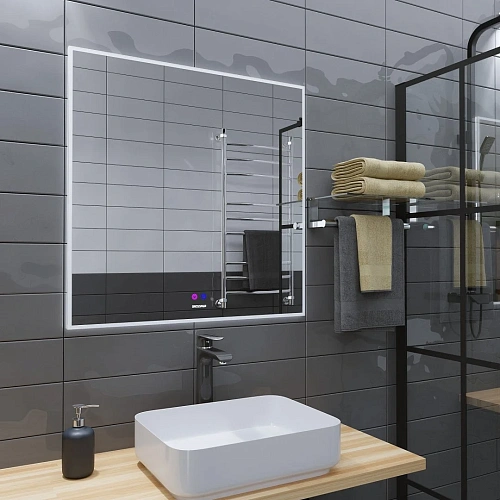 Зеркало GROSSMAN PRAGMA-норма (800x800x45) LED с сенсорным выключателем и подогревом 188080 Зеркало GROSSMAN PRAGMA-норма (800x800x45) LED с сенсорным выключателем и подогревом 188080