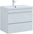 Тумба под раковину Aquanet Нота New 75 белый глянец 00335418 подвесная Тумба под раковину Aquanet Нота New 75 белый глянец 00335418 подвесная