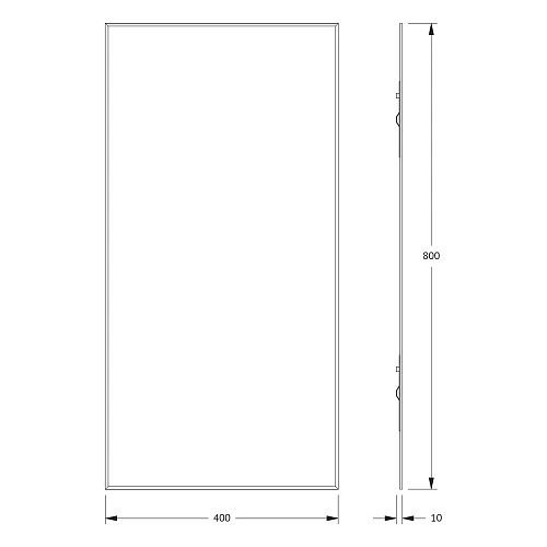 Зеркало Evoform Standard BY 0217 40х80 см с фацетом Зеркало Evoform Standard BY 0217 40х80 см с фацетом