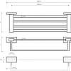 Полотенцедержатель Bemeta PLAZA 118104122 Полотенцедержатель Bemeta PLAZA 118104122