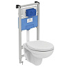 Картинка анонса товара «комплект 3 в 1 ideal standard k881201pt15 инсталляция prosys с подвесным унитазом eurovit rimless k8»