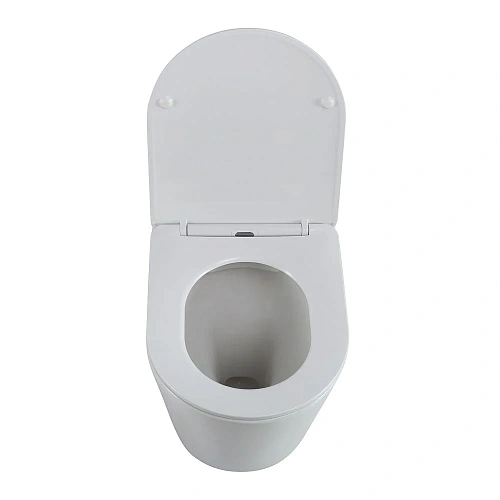 Унитаз приставной BelBagno FLAY-R BB1003CBR/SC безободковый c сиденьем Унитаз приставной BelBagno FLAY-R BB1003CBR/SC безободковый c сиденьем