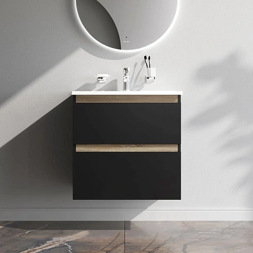 Тумба под раковину AM.PM X-Joy M85AFHX0652BM подвесная, 65 см, черный матовый Тумба под раковину AM.PM X-Joy M85AFHX0652BM подвесная, 65 см, черный матовый