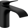 Картинка анонса товара «смеситель для раковины hansgrohe vivenis 80 без сливного гарнитура 75012670, матовый черный»