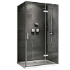 Картинка анонса товара «душевой уголок abber zart ag08110-s71 110x70 см универсальный, профиль хром, стекло прозрачное»