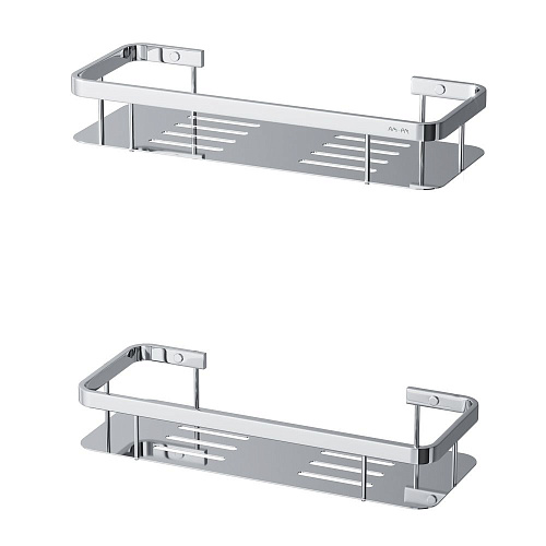 Полка AM.PM Sense L A7453200 прямая, двухъярусная, хром Полка AM.PM Sense L A7453200 прямая, двухъярусная, хром
