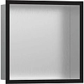 Настенный короб Hansgrohe XtraStoris Individual, с дизайнерской рамой, 30х30х10 см 56097670, матовый Настенный короб Hansgrohe XtraStoris Individual, с дизайнерской рамой, 30х30х10 см 56097670, матовый
