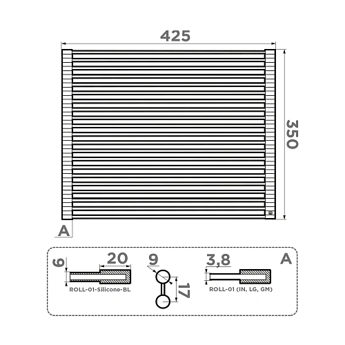 ролл-мат Omoikiri ROLL-01-Silicone-BL 4997006 ролл-мат Omoikiri ROLL-01-Silicone-BL 4997006