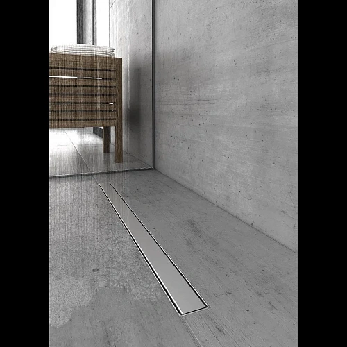 Душевой лоток BERGES В1 Keramik 800, матовый хром, S-сифон D50 H60 боковой 090119 Душевой лоток BERGES В1 Keramik 800, матовый хром, S-сифон D50 H60 боковой 090119