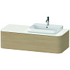 Картинка анонса товара «тумба под раковину duravit happy d.2 plus hp4942r7171 подвесная 130 см средиземноморский дуб»