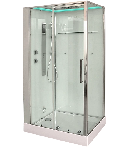 Душевая кабина Timo Premium HELMA (90x120x220) H-520R-T-CH/C стульчик прозрачный Душевая кабина Timo Premium HELMA (90x120x220) H-520R-T-CH/C стульчик прозрачный