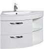 Тумба под раковину De Aqua Трио 90 Люкс L белая 00197201