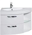 Тумба под раковину De Aqua Трио 90 Люкс L белая 00197201 Тумба под раковину De Aqua Трио 90 Люкс L белая 00197201