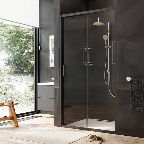 Душевая дверь AM.PM Gem W90G-110-1-195BT 110х195, стекло прозрачное, профиль черный матовый Душевая дверь AM.PM Gem W90G-110-1-195BT 110х195, стекло прозрачное, профиль черный матовый