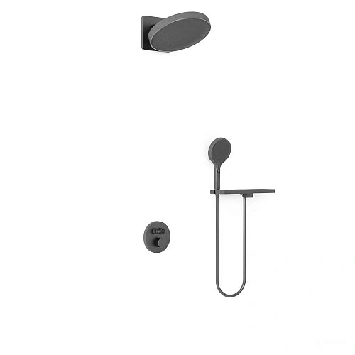 Душевая система Vincea Inspire VSFW-3I22MT3RGM встраиваемый, термостат, вороненая сталь Душевая система Vincea Inspire VSFW-3I22MT3RGM встраиваемый, термостат, вороненая сталь