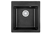 Кухонная мойка Granula 4201, ЧЁРНЫЙ, кварц 415х490