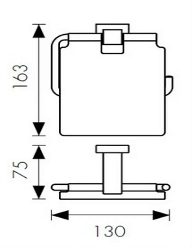 Держатель туалетной бумаги Kaiser KH-2300 хром латунь Держатель туалетной бумаги Kaiser KH-2300 хром латунь