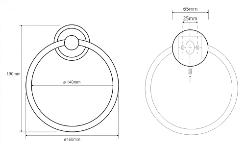 Полотенцедержатель Bemeta RETRO 144204068 Полотенцедержатель Bemeta RETRO 144204068