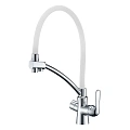 Смеситель для кухни Lemark Comfort LM3070C-White с подключением к фильтру, хром/белый Смеситель для кухни Lemark Comfort LM3070C-White с подключением к фильтру, хром/белый