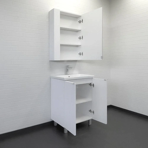 Тумба с раковиной Comforty Лима-60Н 00-00019241 белый матовый раковина Como 60 Тумба с раковиной Comforty Лима-60Н 00-00019241 белый матовый раковина Como 60