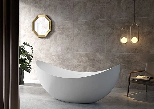 Ванна отдельностоящая ABBER AB9333 180x80 универсальная, белая акриловая Ванна отдельностоящая ABBER AB9333 180x80 универсальная, белая акриловая