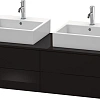 Тумба под раковину Duravit XSquare XS4916B4040 140 см черный глянцевый Тумба под раковину Duravit XSquare XS4916B4040 140 см черный глянцевый