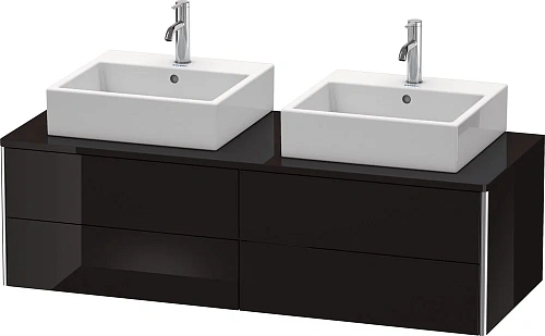 Тумба под раковину Duravit XSquare XS4916B4040 140 см черный глянцевый Тумба под раковину Duravit XSquare XS4916B4040 140 см черный глянцевый