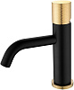 Картинка анонса товара «смеситель для раковины boheme stick black touch gold 121-bg.2»