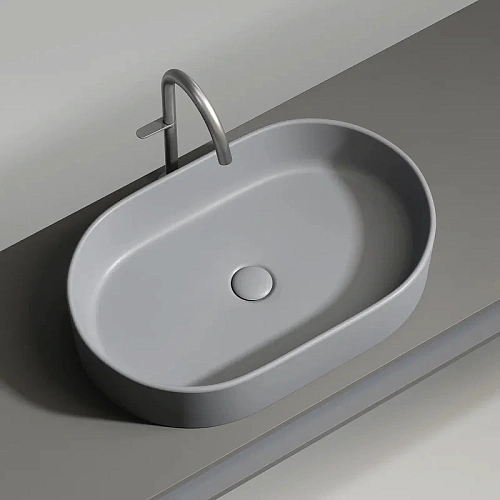 Раковина Ceramica Nova ELEMENT CN6048MH Антрацит матовый накладная Раковина Ceramica Nova ELEMENT CN6048MH Антрацит матовый накладная