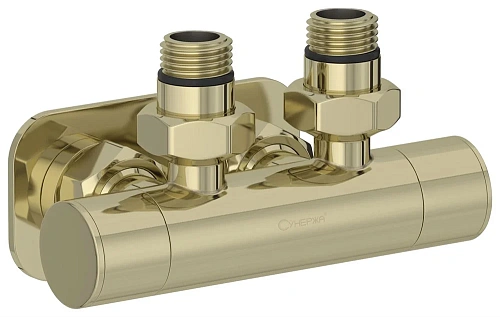 Вентиль Сунержа угловой скрытый-скрытый EU50 020-1416-1234 Шампань Вентиль Сунержа угловой скрытый-скрытый EU50 020-1416-1234 Шампань