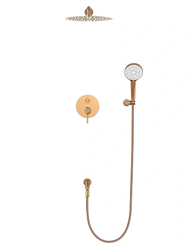 Душевая система Wonzon & Woghand TOR встраиваемая, розовое золото (WW-88939073-RG) Душевая система Wonzon & Woghand TOR встраиваемая, розовое золото (WW-88939073-RG)
