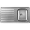 Кухонная мойка Hansgrohe S41 S4111-F340 340/400 с крылом 43340800, нержавеющая сталь встраиваемая