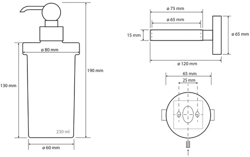 Дозатор жидкого мыла Bemeta RETRO 144309012 Дозатор жидкого мыла Bemeta RETRO 144309012