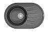 Кухонная мойка Granula 7601, ГРАФИТ, СтандАРТ кварц 760х500