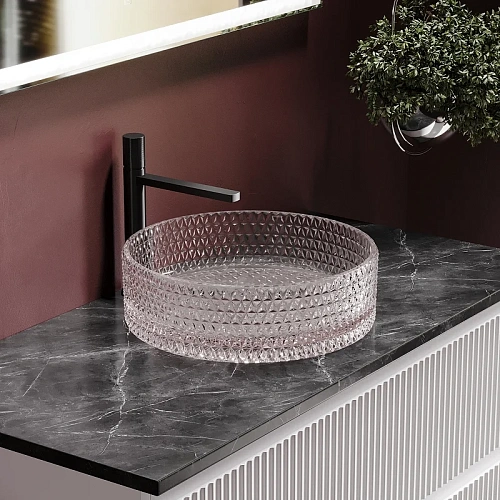 Раковина Ceramica Nova CRISTAL CN6061 Розовый накладная Раковина Ceramica Nova CRISTAL CN6061 Розовый накладная