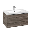 Картинка анонса товара «тумба под раковину villeroy &amp; boch subway 3.0 с подсветкой stone oak / stone oak c573l0rk»
