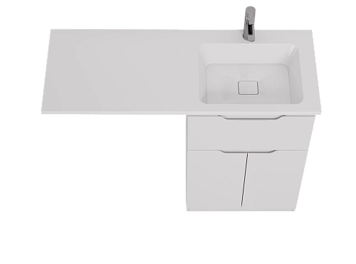 Тумба под раковину DREJA Vega, 60 см, напольная, 1 ящик, 2 дверцы, белый глянец 99.0450 Тумба под раковину DREJA Vega, 60 см, напольная, 1 ящик, 2 дверцы, белый глянец 99.0450