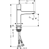 Смеситель для раковины Hansgrohe Metropol Select 110 32571000 Смеситель для раковины Hansgrohe Metropol Select 110 32571000